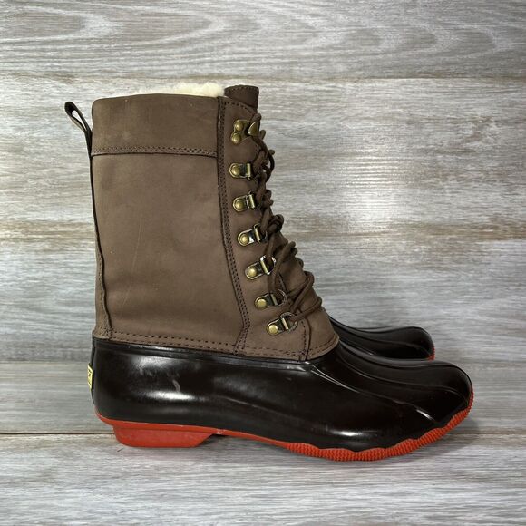 Sperry X Women’s JCrew Top-Sider Tall Shearwater Boots Size 10 M - Picture 5 of 12